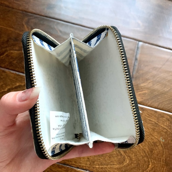 Scout Blue and White Striped Wallet - Picture 6 of 9